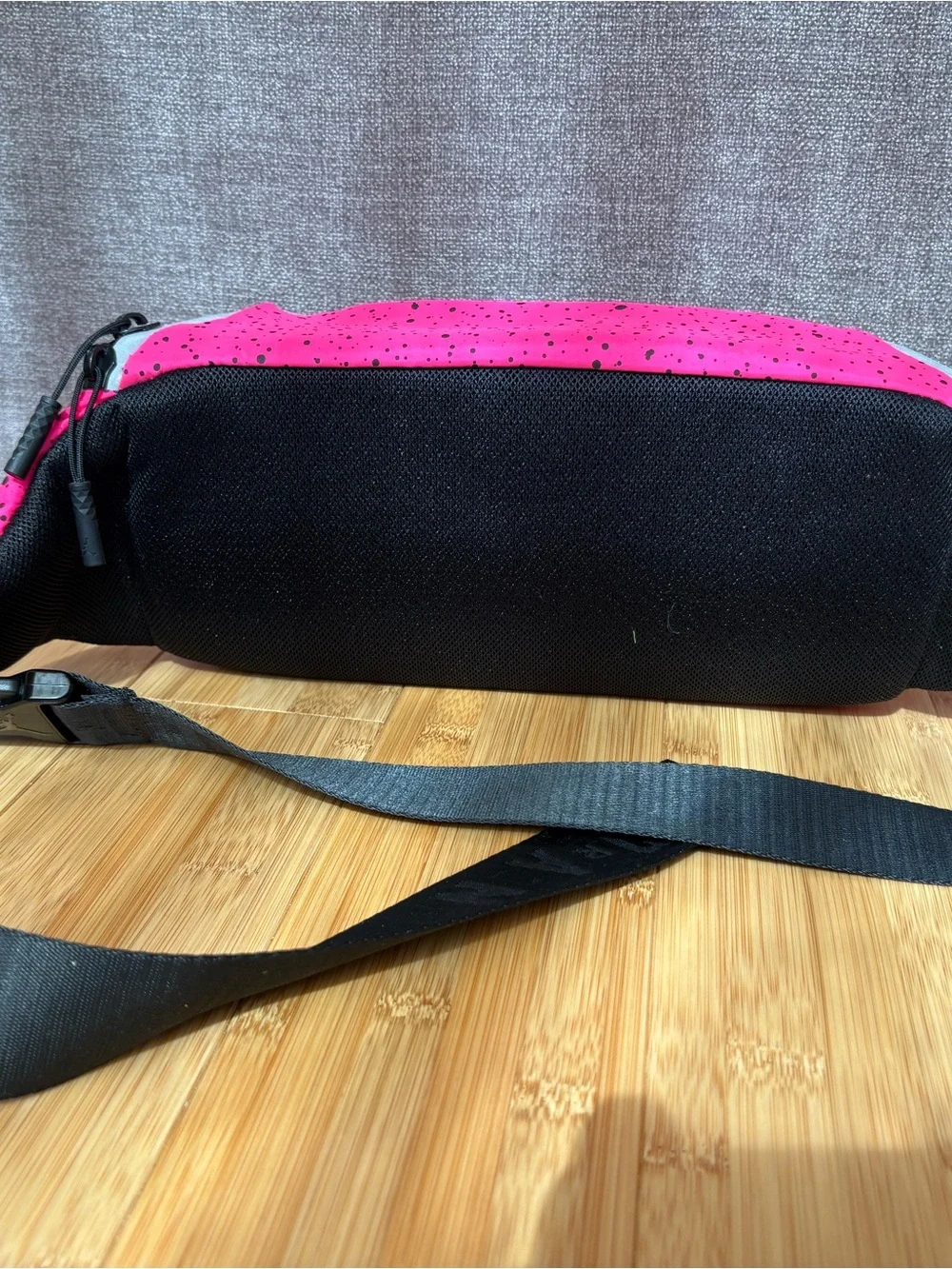 Nike Jumpman Neon Pink Speckled Waist Bag with Yellow Logo